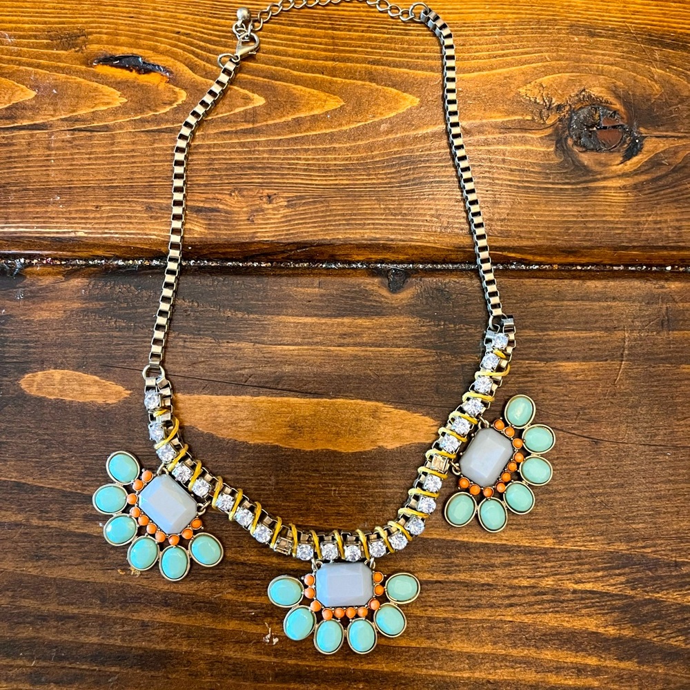 Flower multi-color necklace
